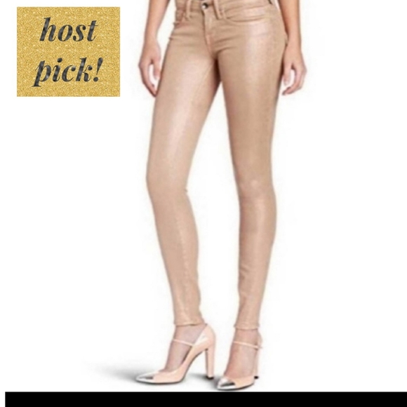 Lucky Brand Rose Gold Charlie Ankle Skinny Jeans Size: 8/29 low rise RARE! - Picture 1 of 13